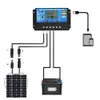 Solar Panel Regulator Charge Controller USB LCD Display Auto 10A20A30A 12V24V Intelligent Automatic Overload Protectors3298212