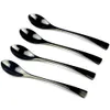 Dobra jakość 5 SZTUK 18/10 Zestaw obiadowy ze stali nierdzewnej Czarny Cutlery Dinner Silverware Nóż Fork Teaspoon Service na temat 1