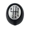 PQY - Leather 6 Speed Manual Car Gear Shift Knob Car Styling For Renault MEGANE SCENIC LAGUNA ESPACE MASTER For VAUXHAL For OPEL PQY-GSK78-6
