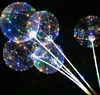 Palloncini a LED Palloncino luminoso a led luminoso Palloncino trasparente per matrimonio Decorazione per feste di compleanno Palloncino Bobo trasparente