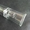 Boquilla Cachimbas Abajo Tallo Fumar Agua Burbujeador Bongs de vidrio 14 mm Hembra PVHEGonG GonG Adaptador Solo Air Plataformas petroleras Herramientas