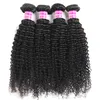 Partihandel 9a Brasilianska Straight Virgin Human Hair Weaves Malaysian Deep Wave Mänskliga Hår Buntar Bulk Body Water Kinky Curly Hair Extensions