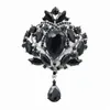 Luxury 4 Inch Huge Crystal Brooch Elegant Wedding Bridal Pendent Waterdrop Dangle Brooch Pin Fine Gift For Girls