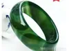 Wholesale - Natural agate bracelet genuine green chalcedony crystal emerald floating flower jade bracelets bracelets 1