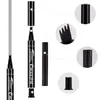 CmaaDu Eyebrows 4 Fork Micro-carving Liquid Eyebrow Pencil Very Fine Waterproof Tint Eye Brow Tattoo Pen Eyebrow Enhancer