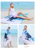 Vendita calda Asciugamano da spiaggia estivo in microfibra Asciugamano da bagno assorbente ad acqua ad asciugatura rapida Stampato Grandi uomini Donne Asciugamani da campeggio per yoga