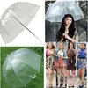 Free shipping 100 pcs 34" Big Clear Cute Bubble Deep Dome Umbrella Gossip Girl Wind Resistance with high quality lin2429