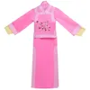 Novo azul e rosa a dinastia Qing princesa vestido chinês antigo manchu vestido elegante roupa étnica feminina