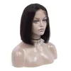 Brazilian 13X4 Lace Front Bob Wig Natural Color 150% Density 8-16inch Straight Middle Part