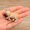 Bonitos Pequenos Buldogues Franceses Ímãs Série de Dormir Chai Dog DIY Boneca Adesivos Magnéticos Dos Desenhos Animados Mini Brinquedos Boneca Para Decoração de Frigorífico Passatempos