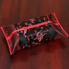 Dekorative Weihnachts-Taschentuchbox im chinesischen Stil, abnehmbare Quaste, Gesichtsserviettenetui, hochwertige Seidenbrokat-Abdeckungen, Taschentuchboxen