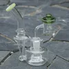 Capuchon Spinner en verre à double direction avec deux pieds pour clou à quartz à dessus plat avec inserts Terp Pearl