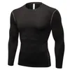 Men Short Sleeve Fitness Basketball Running Sports T shirt Thermal Muscle Bodybuilding Gym Compression Tights Jersey Jacket Tops