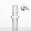 DHL Short Glass Adapter Smoke Tool Adaptor 10mm 14mm 18mm All Sizes Glass Drop Down for glass bong oil rig dab