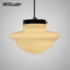 milk white glass pendant light Art Deco lamp vintage Northern Europe suspension lighting nordic dinning room shop PARISIAN ECOLE271j