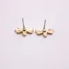 Fashion exclusive new product Solid 18K Gold silvering Bee Stud Earrings Jewelry For Women A single 243q