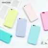 Macarons Color TPU Силиконовый матовый матовый чехол для iPhone 6 6S 5 5S SE 8 Plus X мягкая задняя крышка для iPhone 7 7Plus