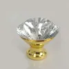 40mm Rhinestone Dresser Door Handtag Knob Silver Golden Drawer Cabinet S Modern Fashion Glass Crystal Furniture Knobs8133691