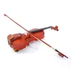 Musikinstrument 4/4 Akustisk Matt Violin Med Case Bow Rosin Strings Axel Rest Tuner Naturlig för ålder 11