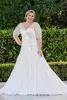 Selling Hot New V Neck A Line Wedding Dresses With Half Sleeves Long Princess Chiffon Bridal Gowns Plus Size Crystal Handmade Top DH392