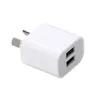 Dual-Interface-USB-Netzteil, 5 V, 2 A, Australien, Neuseeland, AU-Stecker, Wandladegerät für iPhone und Samsung Smartphone