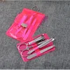 5PCS Pedicure Scissor Tweezer Kniv Ear Pick Utility Nail Clipper Kit Nail Art Equipment Portable Manicure Steel Care Tools