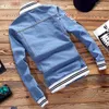 Mensjackor 2021 Autumn Demin Jacket Patch Designs Fashion Men Winter Denim Streetwear Jeans