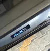 Hoge kwaliteit 4 stks LED-deur-dorpels Scuff plaat, pedaal beschermende plaat met logo voor Honda Accord 2003-2007 (7e generatie) Niet voor Europa Model