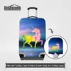 Cartoon Luggage Protective Covers For 18 20 22 26 28 30 32 Inch Trunk Diamond Unicorn Galaxy Universe Print Thick Elastic Travel Suitcase Cover