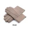 Hele verkoop- Brand Mens Fashion Fur lederen handschoenen Winter Warm Wool Gloves Winddichte multi-kleuren keuzes