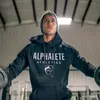 Alphalete Athletic Printed Hoodies Mens Brand Designer Casual Hooded Sweatshirts Winter Male Gym Fitness Pullover 326d