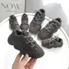 Chaussures de marque pour garçons, baskets de sport pour enfants, baskets de course respirantes en maille noire et beige pour filles