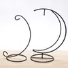 Sturdy Metal Iron Stand Practical Moon Shape Hanging Display Rack Glass Globe Air Plant Terrarium Holder Top Quality 3 5dd BB