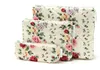 Cała wyprzedaż 50pcs MZ147 Retro Floral Storage Bag worka kosmetyczna Trzy zestawy specjalnego prześwitu