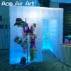 Portable Pavilion Inflatable Photo Booth Tent Printer Selfie Station With Side Door Designed For Parties