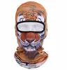 3D Animal Dog Cat مقاوم للرياح في الهواء الطلق دراجة الدراجات التزلج على هالوين القبعات حماية الدراجات خوذة Balaclava قناع الوجه الكامل