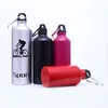 High Quality 4 Colors 300ml-750ml Large Capacity Cycling Camping Bicycle Sports Aluminum Alloy Water Bottle for Outdoor Sport Free shipping