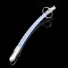 Catheter Men Stainless SteelSilicone Gel Urethral Catheter Sound Hollow Tube Penis Plug Stretcher Adults Sex Toys For Man2171456