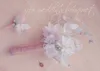 HEUST CUSTUME Magnifique style lune Hortensia Hortensia Crystal Mariage de mariage Bouquet de mariée 293Y