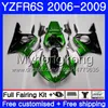 green yamaha r6 fairing kit