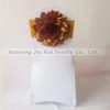 50 PCS GOLD TAFFETA CHIAVRI FLOWER CHAHRE SASH ELASTICHARE BAND