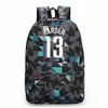 James Harden Leinwand Rucksack Teenager Basketball Rucksäcke Junge Mädchen Schultasche Für Studenten Männer Frauen Rucksack Mochila Escolar