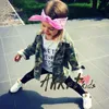 Tjejer Camouflage Shirt Söt Ruffle Shirt Vår 2018 Mode Långärmad Bomull Barnkläder VL-404