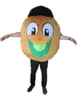 2018 Factory sale hot Good vision and good Ventilation a kiwi fruit mascot costume with big mouth for adult to wear