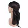 رجال جدد الصلبة في أغطية رأس القراصنة قرصنة حريري do do rag long tail headwrap ساتان تنفس باندانا قبعة العمامة الإكسسوارات