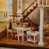 Meble DIY Doll House Wodden Miniatuura Doll domy meblowe zestaw mebl