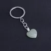 Naturalny Kryształ Kamień Kształt Kształt Wisiorek Key Pierścionki Lecznicze Breloki Dla Kobiet Mężczyzn Biżuteria Torba Wystrój