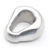 Dispositivi di castità Nuovo peso per barella a sfera ovale Pesi per testicoli Barelle per scroto in acciaio # E07
