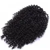 Estensione dei capelli afroamericani coda di cavallo capelli afro soffio riccio crespo clip in coulisse pezzo di capelli coda di cavallo per i colori delle donne nere disponibili