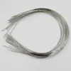 100pcs 1 2mm Stainless Steel headband Wear The Beads Hair Band Hairwear Base Setting No Teeth DIY Hair Accessories278e